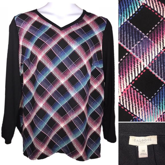 Talbots Sweaters - Black FriDAY Talbot's Black Sweater Size 2X Top